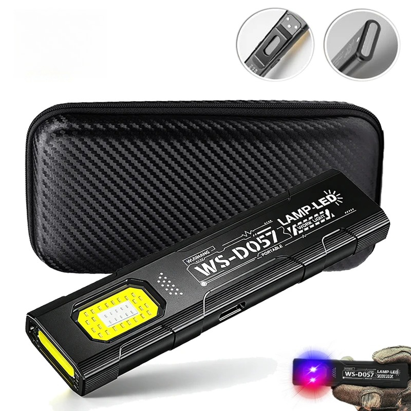 Mini Electronics Gadgets - LED キーホルダー懐中電灯 USB C 充電式ポータブルトーチ COB