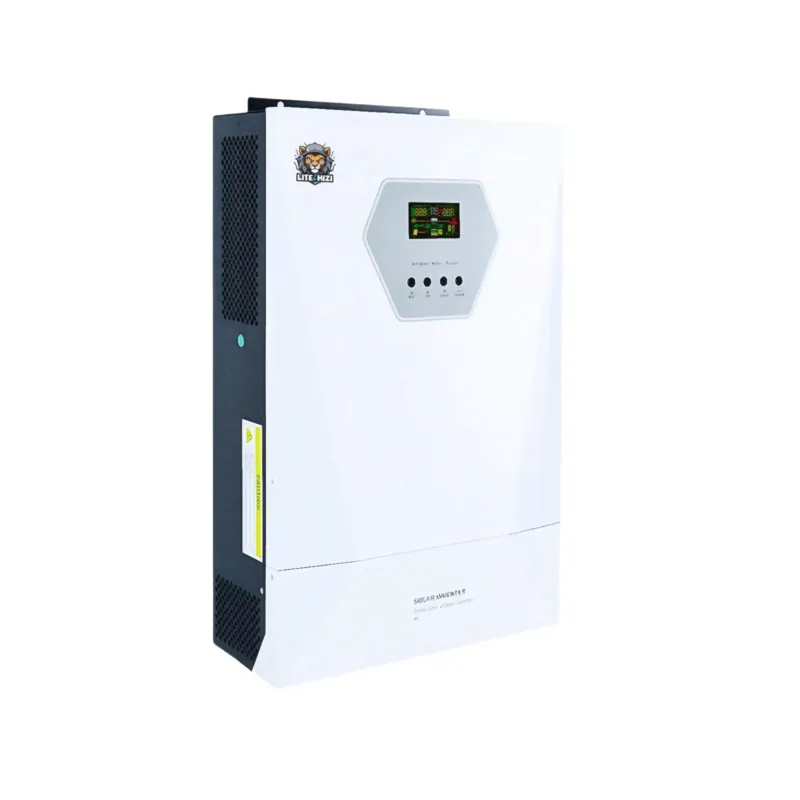 Solar Powered Charger - オールインワンソーラーチャージャー高性能220V 11000WデュアルAC出力ハイブリッドソーラーインバーター家庭用太陽光発電システム