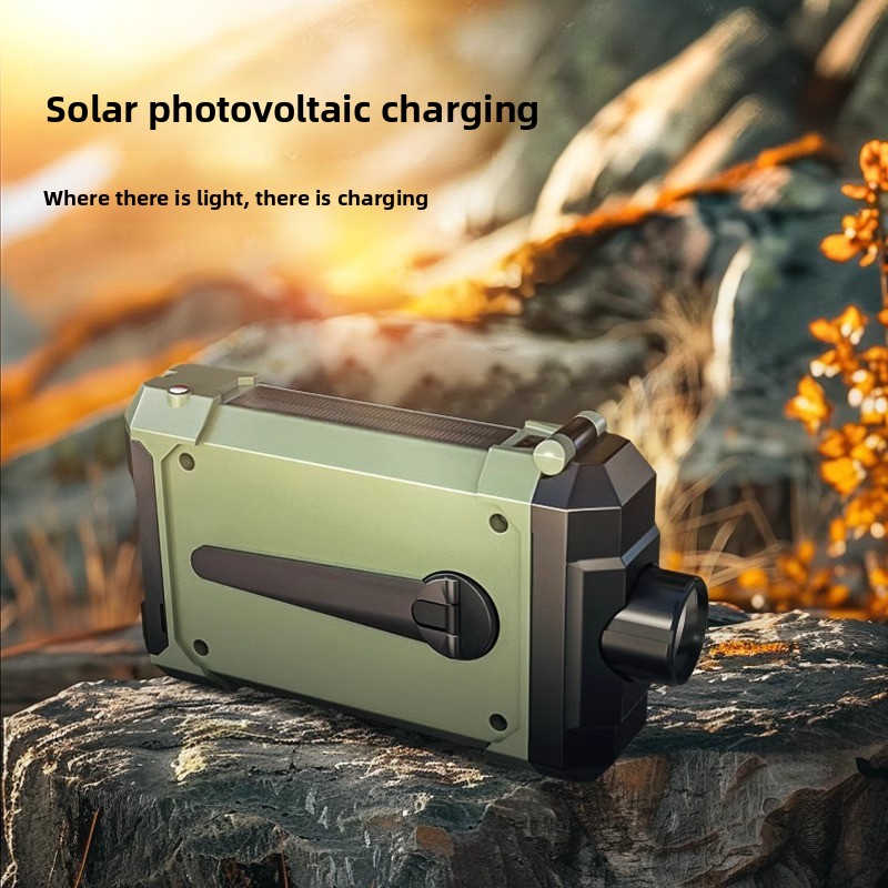 サバイバルラジオ - 緊急用手回し式＆ソーラー式天気警報、懐 - Solar Powered Charger のレビューと価格