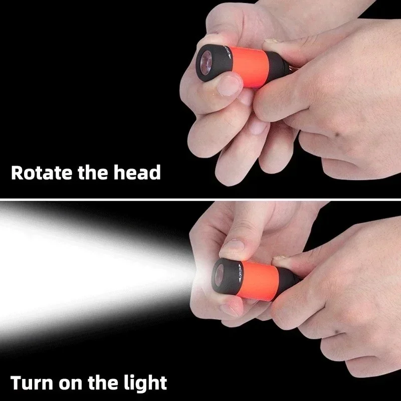 USB充電式LED多機能強力ライトポケットキーホルダー懐中電 - Mini Electronics Gadgets のレビューと価格