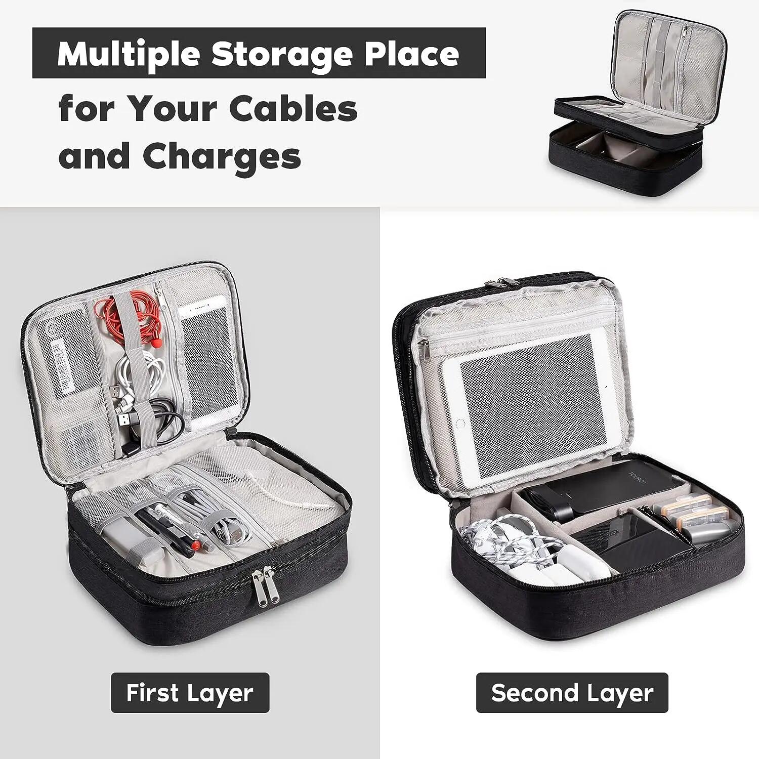 ポータブルデジタル収納袋 USB ガジェット防水ケーブルオー - Electronics And Gadgets With I のレビューと価格