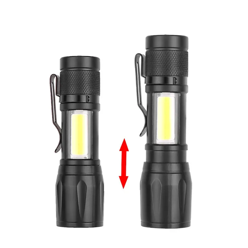 ミニ LED 懐中電灯 COB + XPE ポータブルトーチ - Mini Electronics Gadgets のレビューと価格