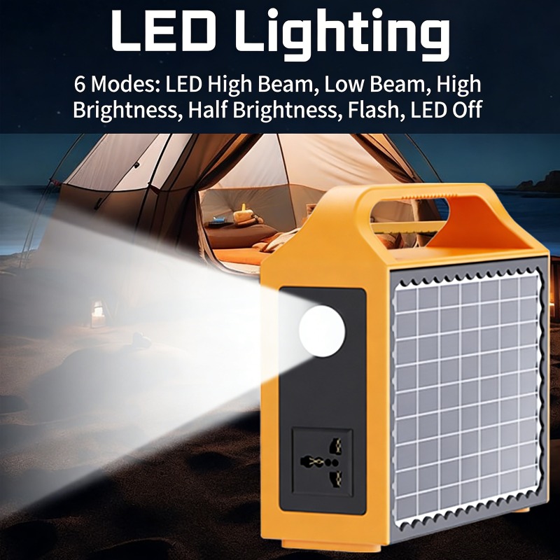 150Wポータブルソーラー発電ステーション、LEDライトとソ - Solar Powered Charger のレビューと価格