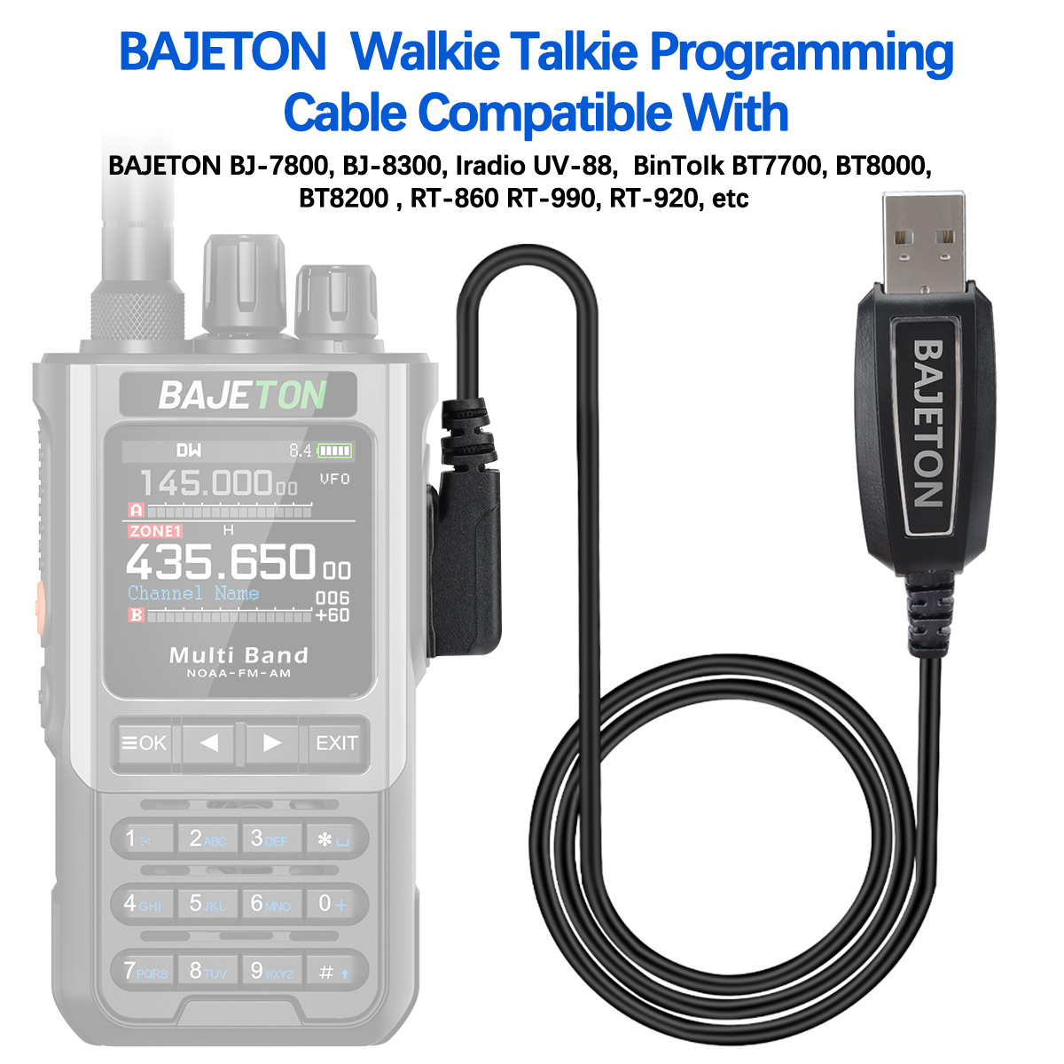 BAJETON トランシーバー USB プログラミングケーブ - Mini Electronics Gadgets のレビューと価格