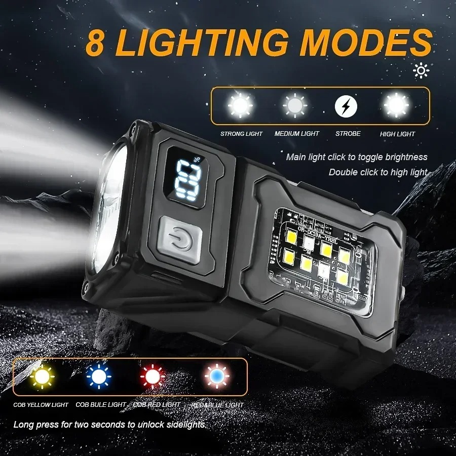 ミニ USB 充電 LED 懐中電灯テールマグネット COB - Mini Electronics Gadgets のレビューと価格