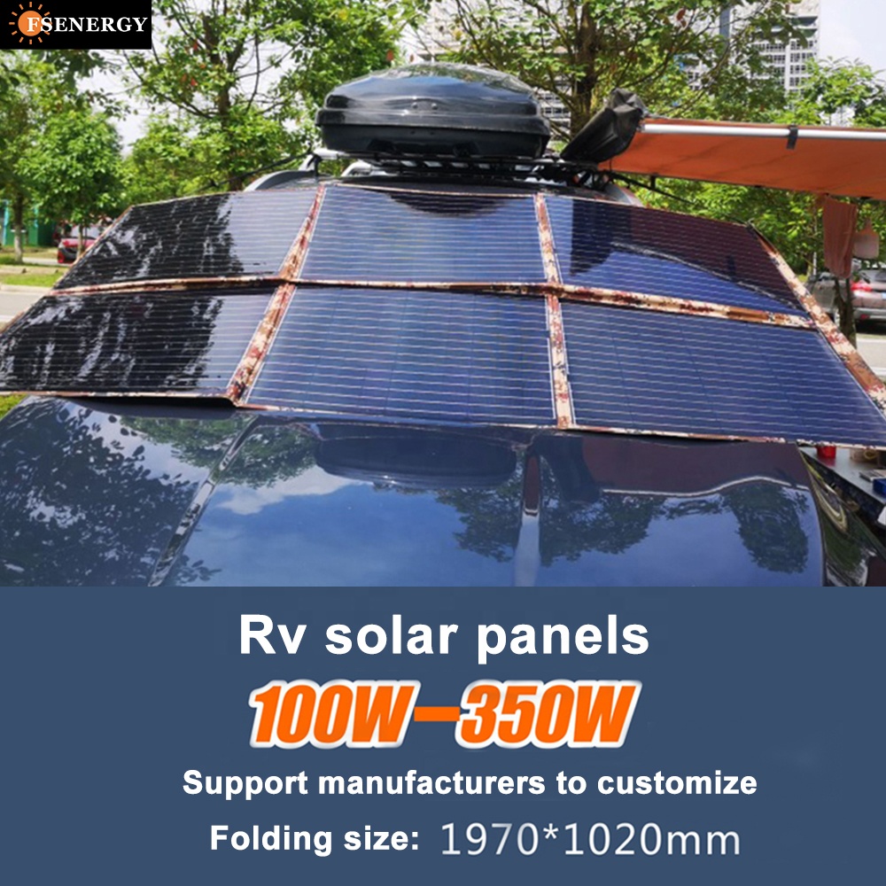 350Wフレキシブル単結晶ソーラーパネル、効率21%、RV、 - Solar Powered Charger のレビューと価格
