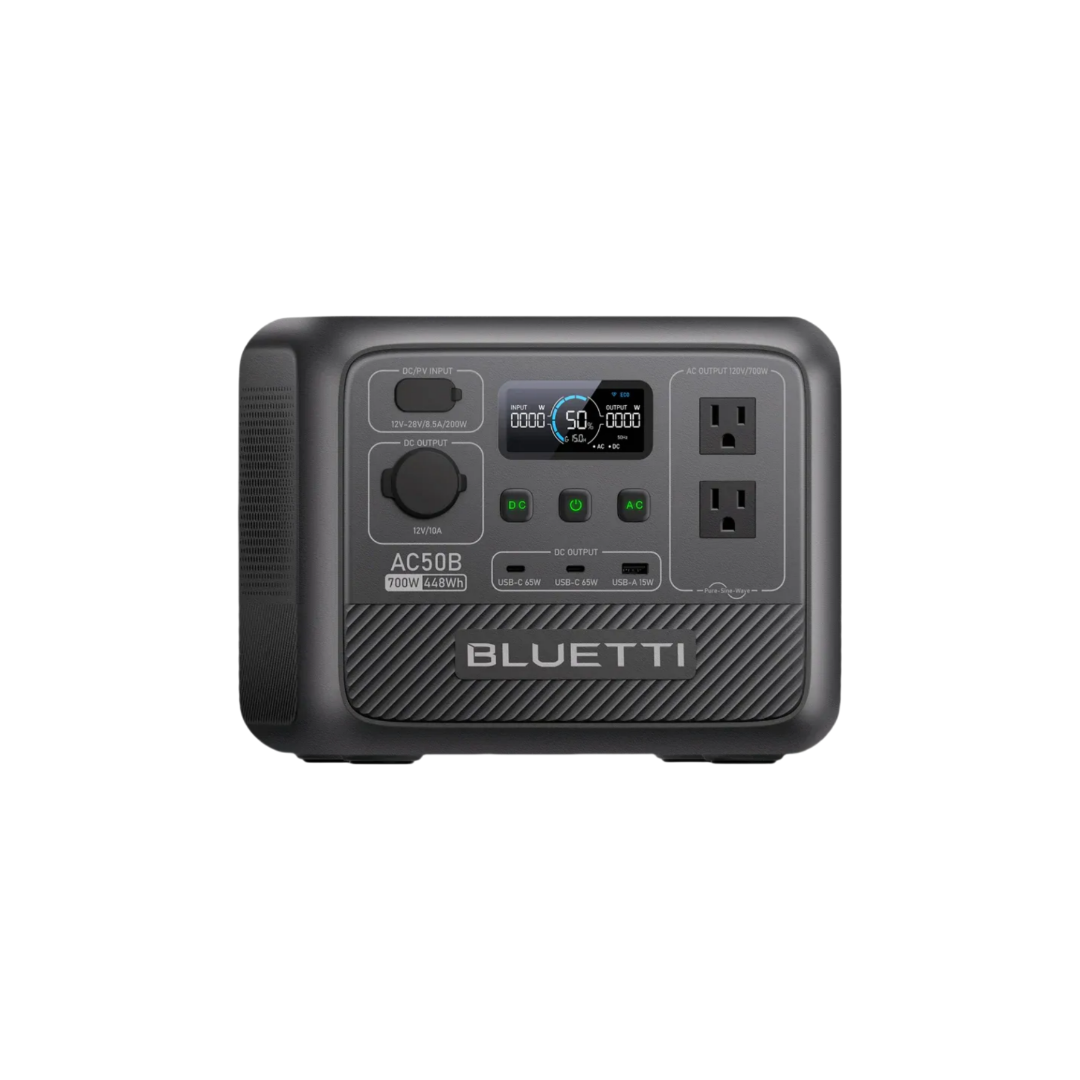 BLUETTI AC50B ポータブル電源 700W 448 - Solar Powered Charger のレビューと価格