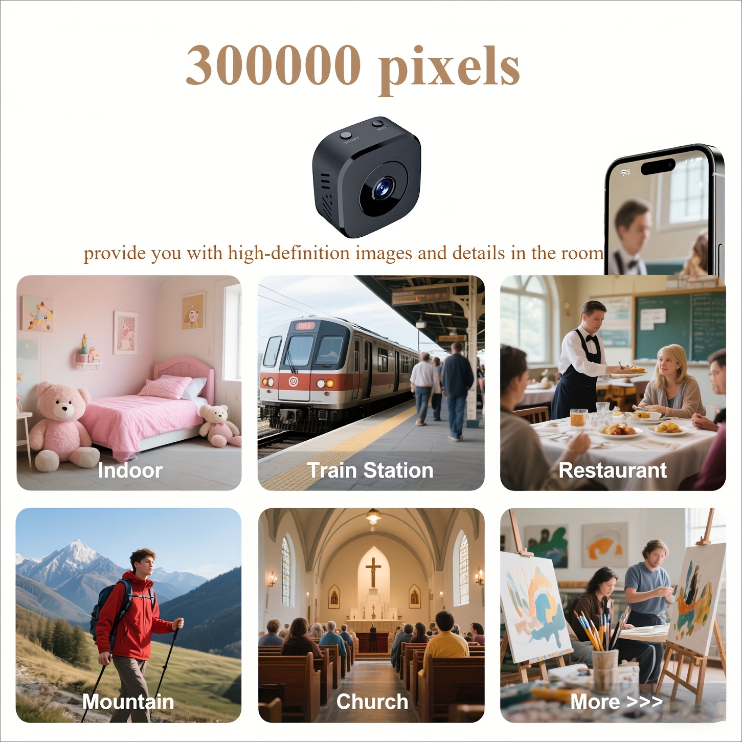 1080P HD ミニ WiFi カメラ屋内安全セキュリティ - Mini Electronics Gadgets のレビューと価格