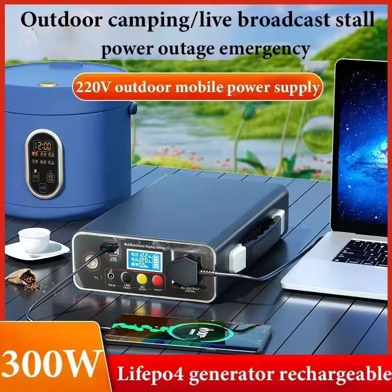 ポータブル電源 300W 220V、333Wh、90000m - Solar Powered Charger のレビューと価格