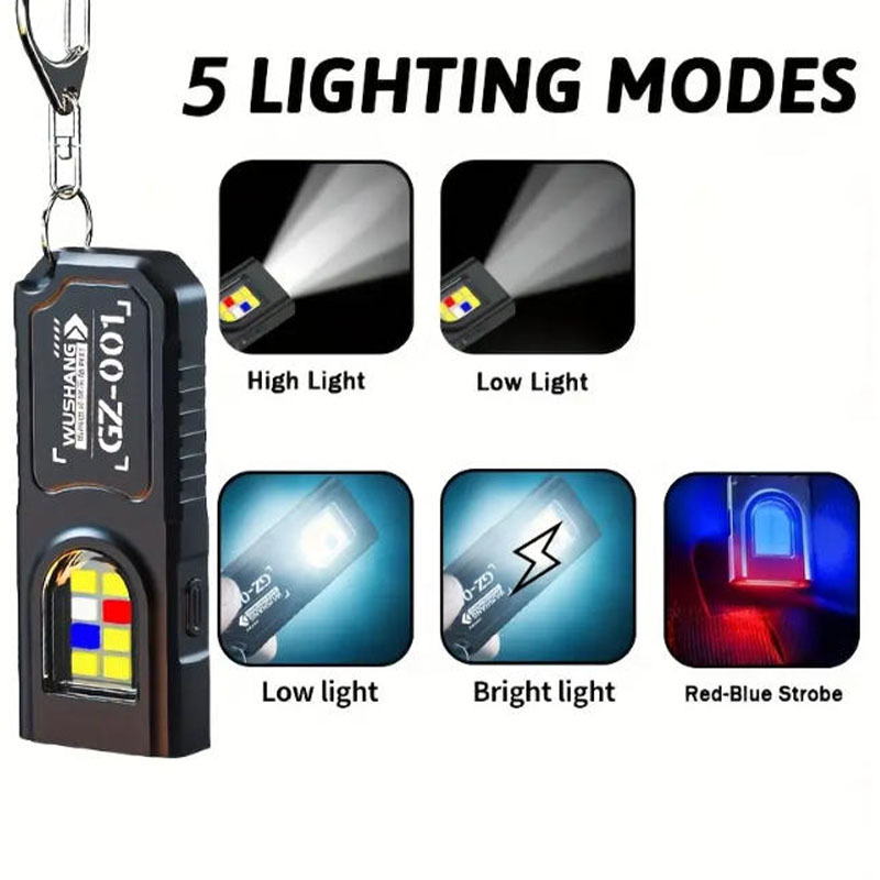 多機能キーホルダー懐中電灯 USB 充電式ミニ懐中電灯 CO - Mini Electronics Gadgets のレビューと価格