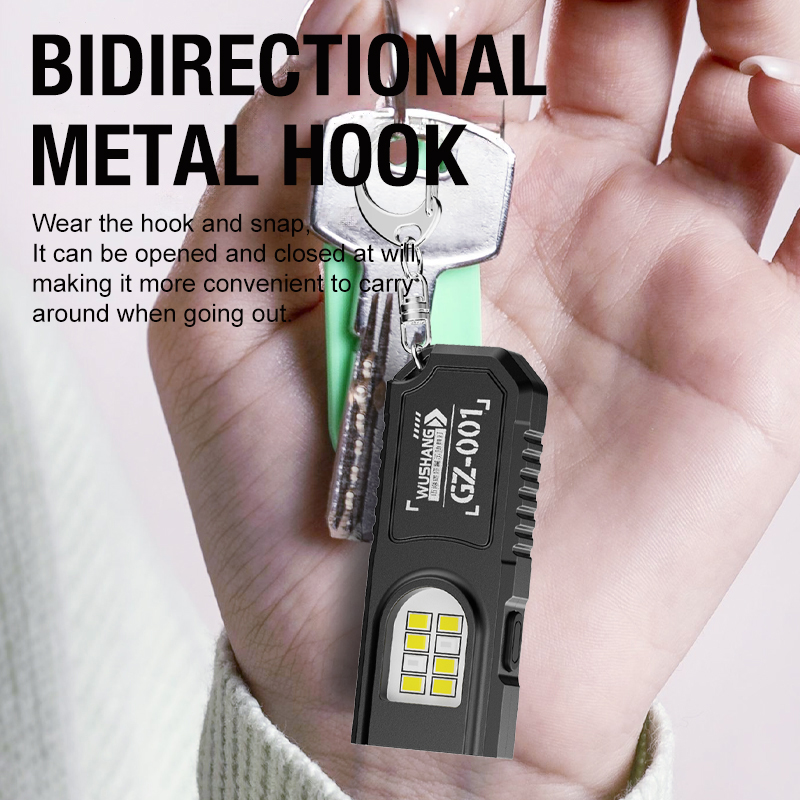 ポータブルキーホルダー LED COB 懐中電灯 USB 充 - Mini Electronics Gadgets のレビューと価格