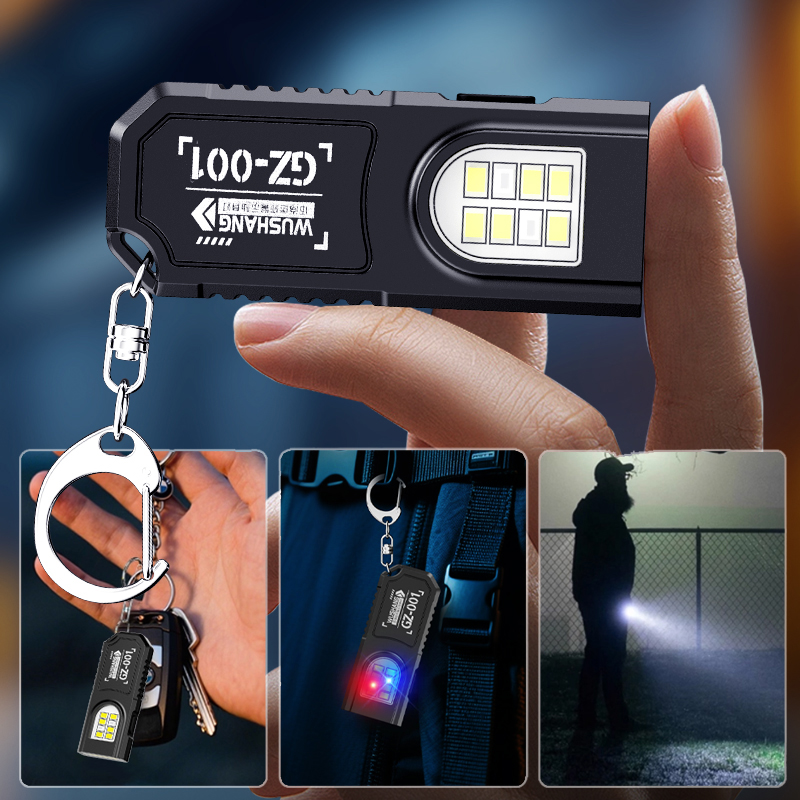 ポータブルキーホルダー LED COB 懐中電灯 USB 充 - Mini Electronics Gadgets のレビューと価格