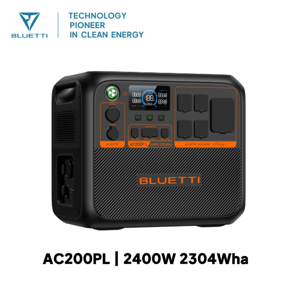 BLUETTI AC200PL ポータブル電源 |   24 - Solar Powered Charger のレビューと価格