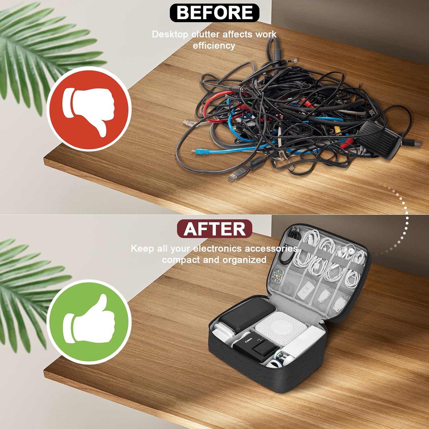 ポータブルデジタル収納バッグ USB ガジェット防水ケーブル - Electronics And Gadgets With I のレビューと価格